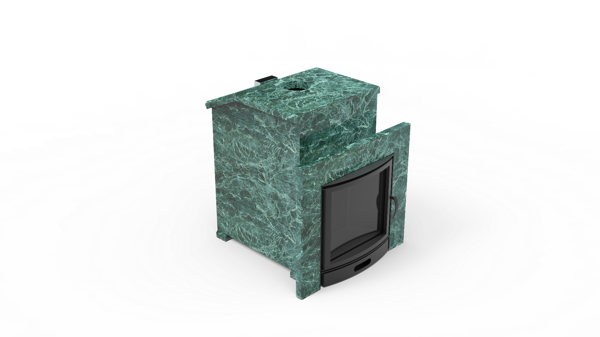 Печь из натурального камня Genesis GN 500 облицовка закрытая со скосом талькохлорит-шлифовка фото в Волгограде