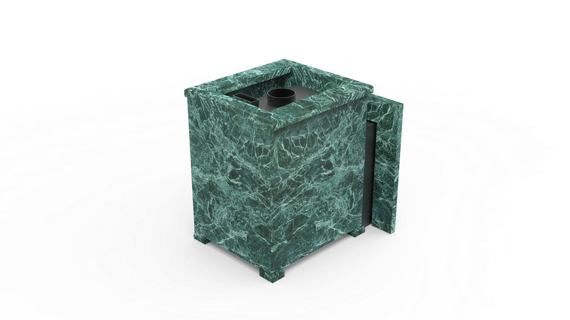 Печь из натурального камня Genesis GN 500 облицовка открытая пироксенит-элит фото в Волгограде