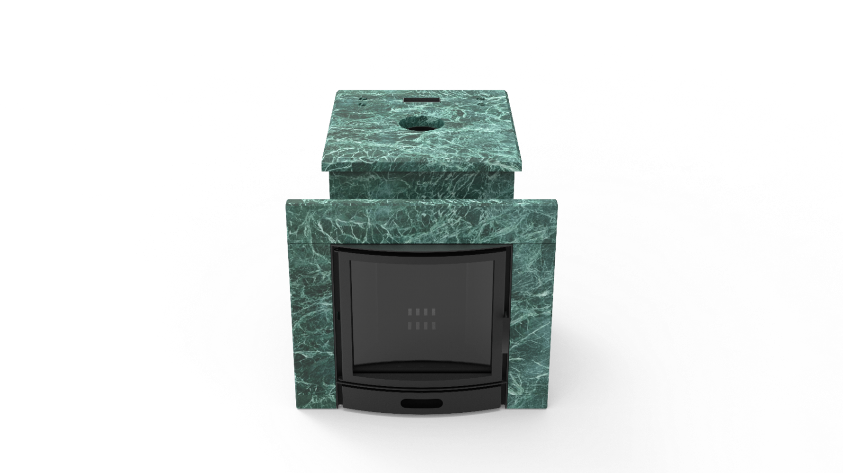 Печь из натурального камня Genesis GN 500 облицовка закрытая плоская пироксенит-элит фото в Волгограде