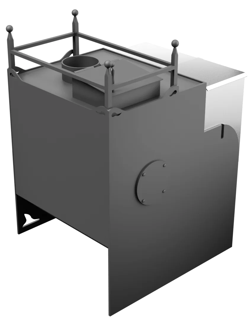 Печь Горыныч Мини, каменка закрытая с правой стороны фото в Волгограде