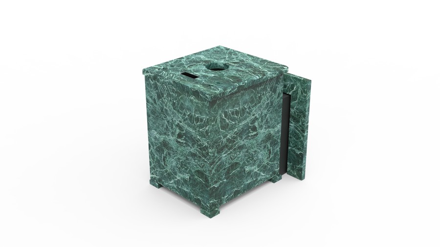 Печь в облицовке из натурального камня Genesis GN 500 облицовка закрытая плоская пироксенит-элит фото в Волгограде