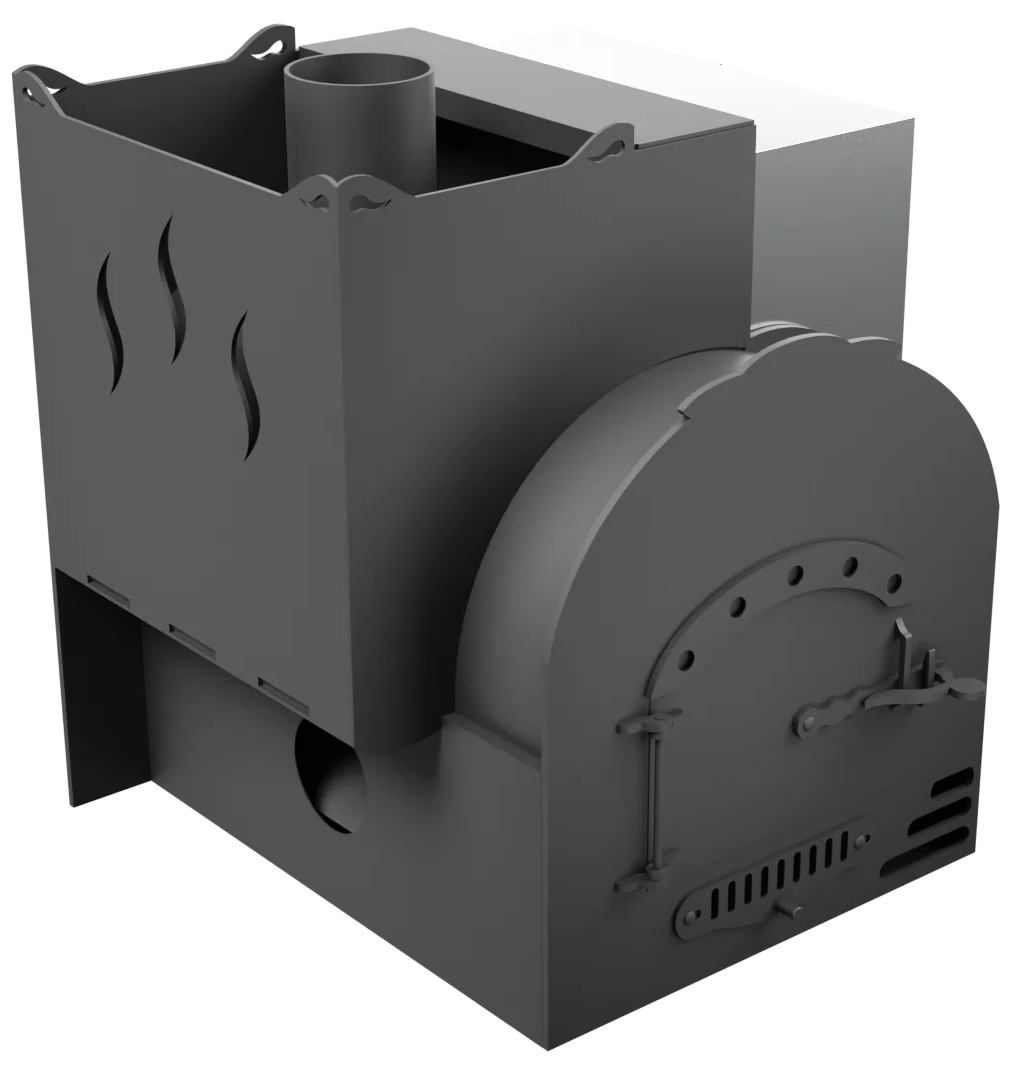 Печь Горыныч Мини, каменка с левой стороны, система воздушного отопления фото в Волгограде