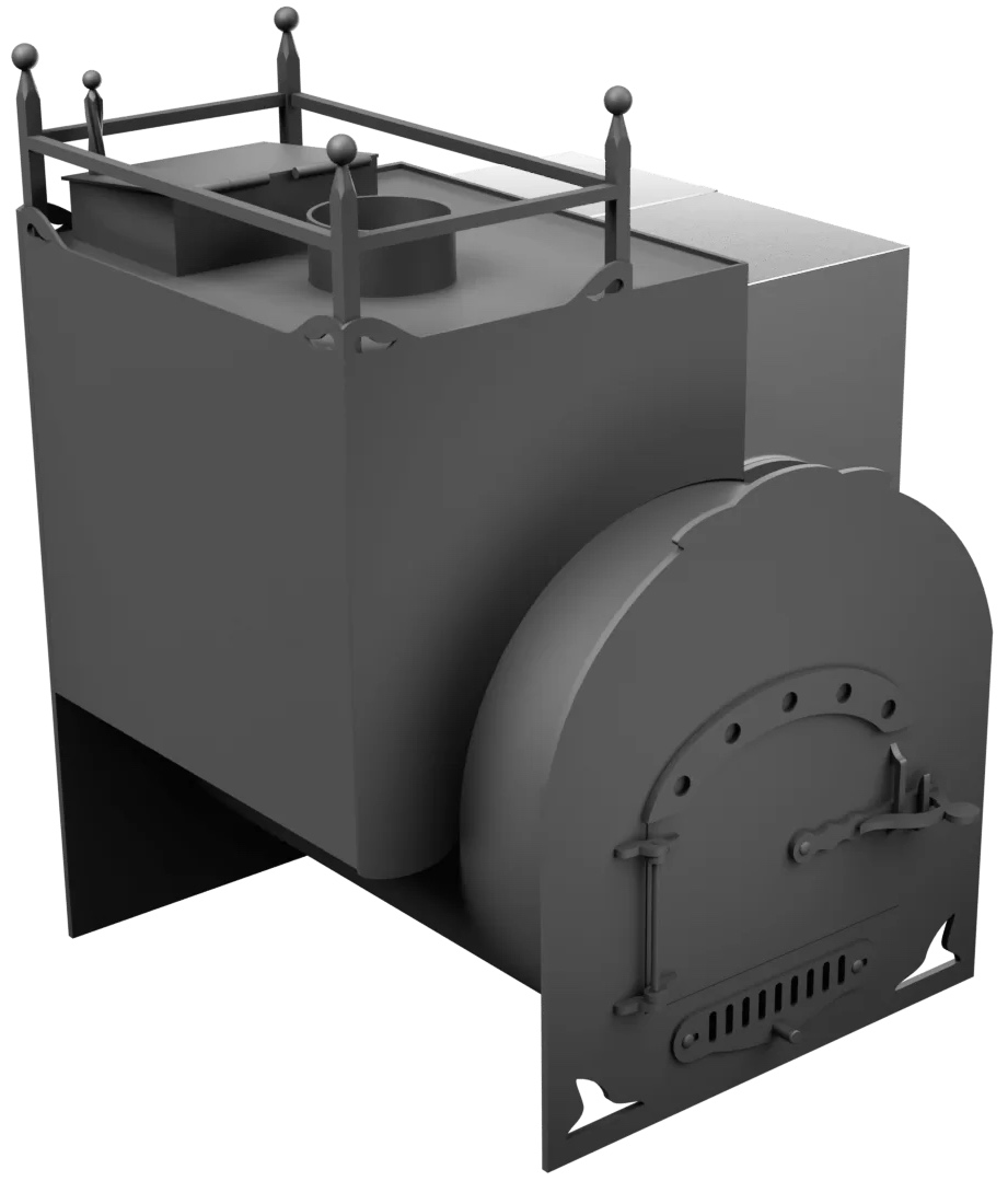 Печь Горыныч Мини, каменка закрытая с левой стороны фото в Волгограде