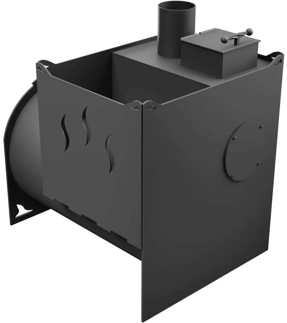 Печь Горыныч Мини, двойная каменка, малая дверь со стеклом фото в Волгограде