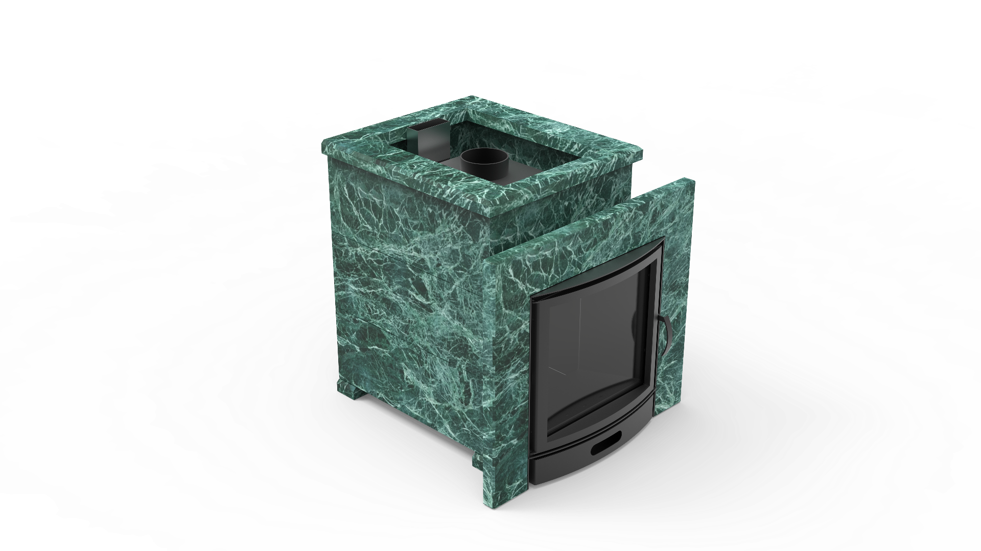 Печь из натурального камня Genesis GN 500 облицовка открытая пироксенит-элит фото в Волгограде