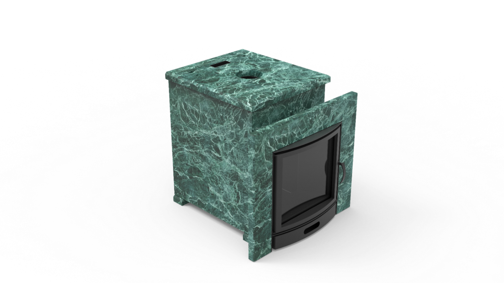 Печь из натурального камня Genesis GN 500 облицовка закрытая плоская пироксенит-элит фото в Волгограде