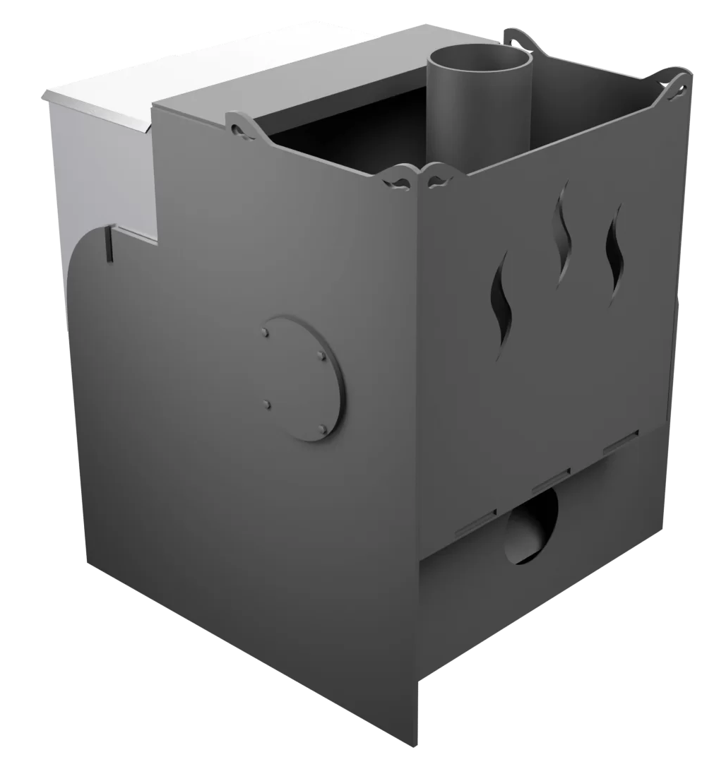 Печь Горыныч Мини, каменка с левой стороны, система воздушного отопления фото в Волгограде