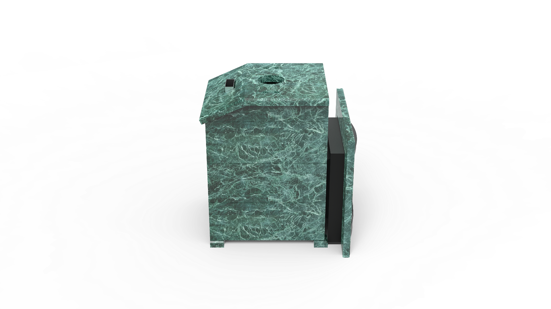 Печь из натурального камня Genesis GN 500 облицовка закрытая со скосом талькохлорит-шлифовка фото в Волгограде