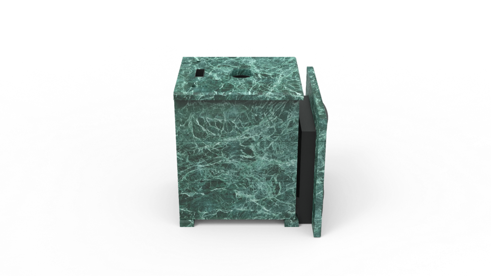 Печь из натурального камня Genesis GN 500 облицовка закрытая плоская пироксенит-элит фото в Волгограде