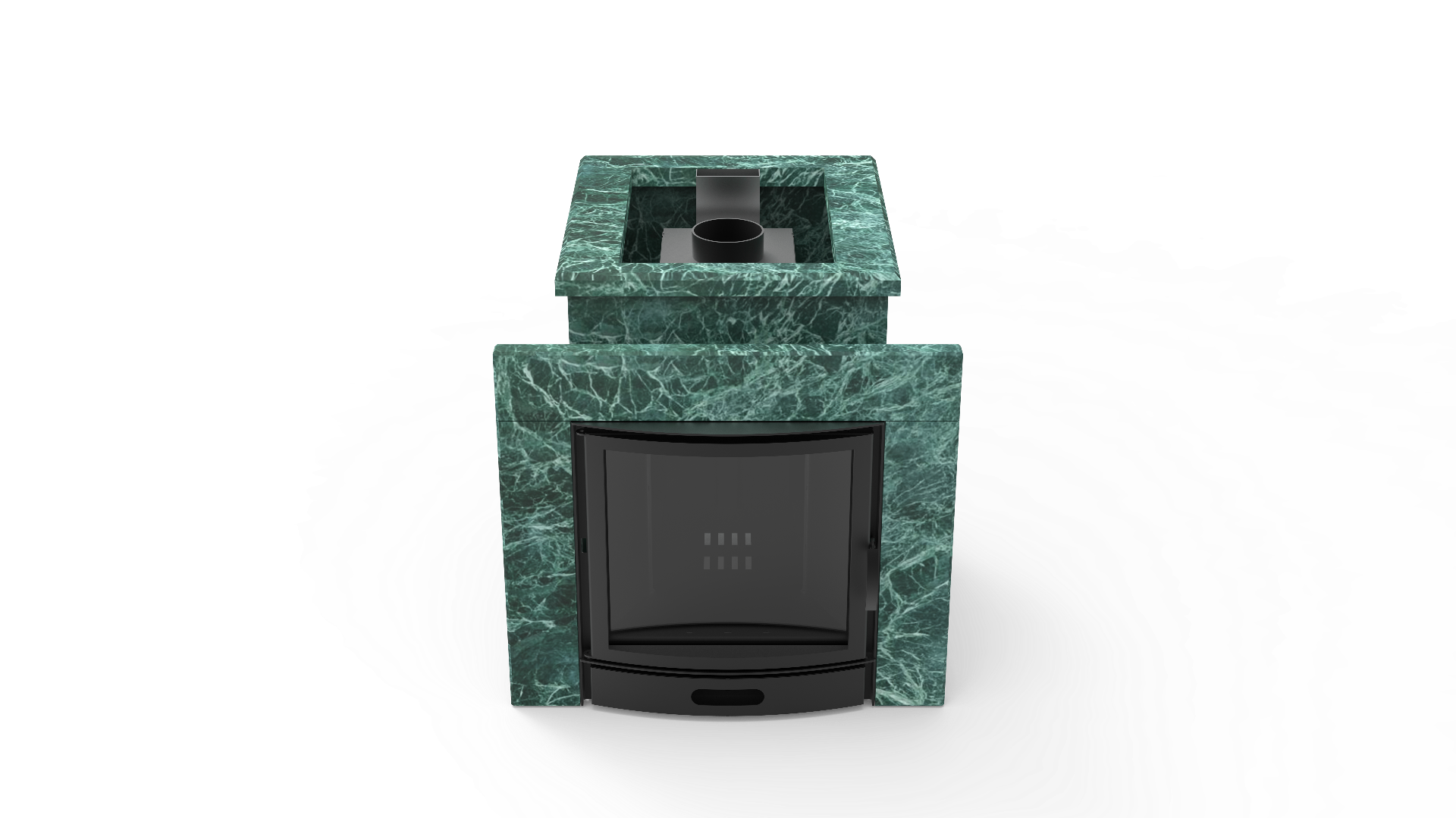 Печь из натурального камня Genesis GN 500 облицовка открытая пироксенит-элит фото в Волгограде