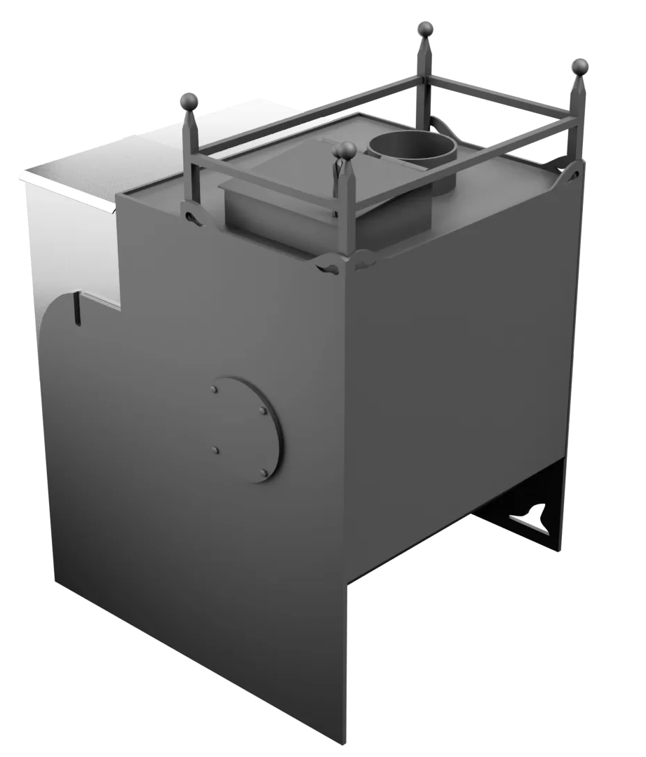 Печь Горыныч Мини, каменка закрытая с левой стороны фото в Волгограде