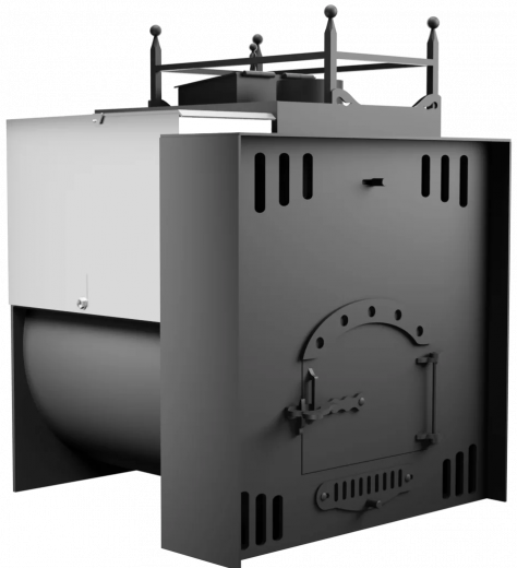 Печь Горыныч Мини, каменка закрытая с правой стороны, естественная система воздушного отопления фото в Волгограде