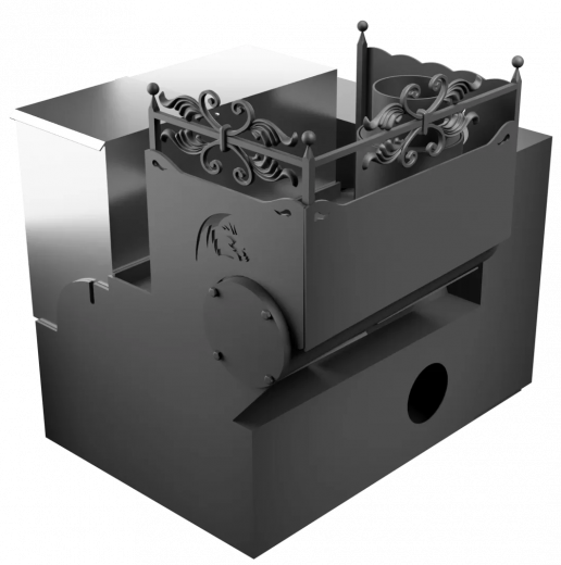 Горыныч 3 СВОП, каменка с левой стороны, большая дверь со стеклом фото в Волгограде
