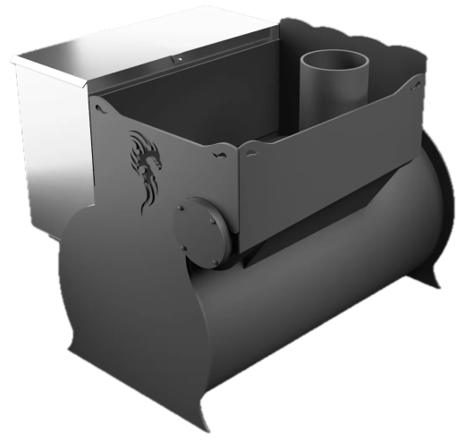 Печь Горыныч 2, каменка с левой стороны, малая дверь со стеклом фото в Волгограде