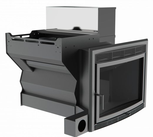 Банный камин 500, сталь+СВО фото в Волгограде