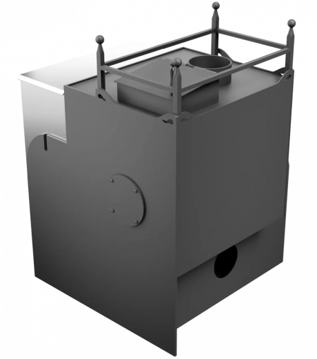 Печь Горыныч Мини, каменка закрытая с левой стороны, система воздушного отопления фото в Волгограде