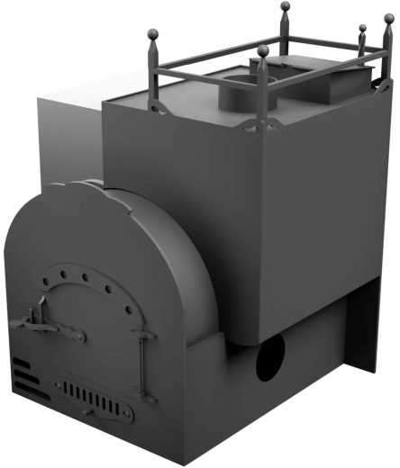 Печь Горыныч Мини, каменка закрытая с правой стороны, система воздушного отопления фото в Волгограде