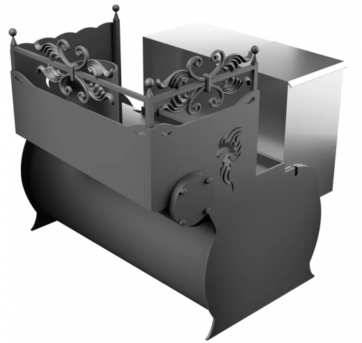 Печь Горыныч 3, каменка с правой стороны фото в Волгограде