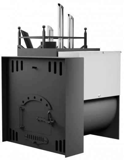 Печь Горыныч Мини, каменка закрытая с парогенератором с левой стороны, естественная система воздушного отопления фото в Волгограде