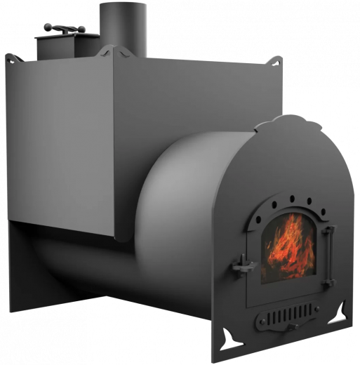 Печь Горыныч Мини, двойная каменка, малая дверь со стеклом фото в Волгограде